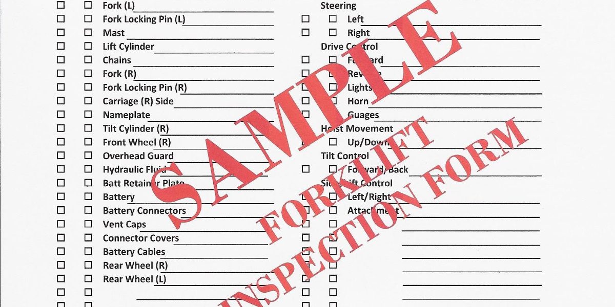 The Importance of Performing a Pre-Operation Forklift Inspection