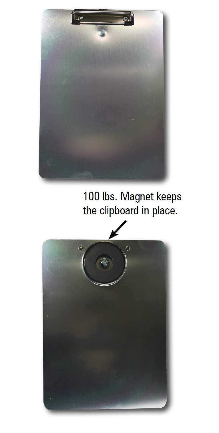 Aluminum Clipboard with Magnetic Mount