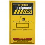 Refill Narrow Aisle Daily Inspection Log Book