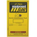 Daily Checklist Counterbalance Electric Forklift Log Book and Caddy