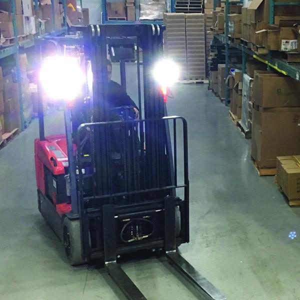 Round Shape LED Type 12V-80V 110*128*55mm Headlight for Forklift - China  Head Light, Safety Warning Light