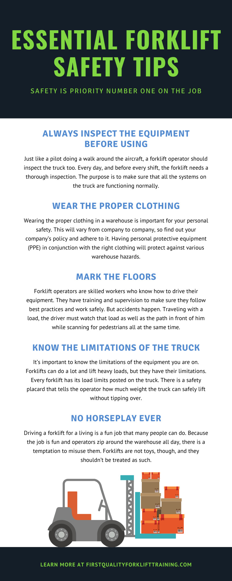 Forklift Safety Tips