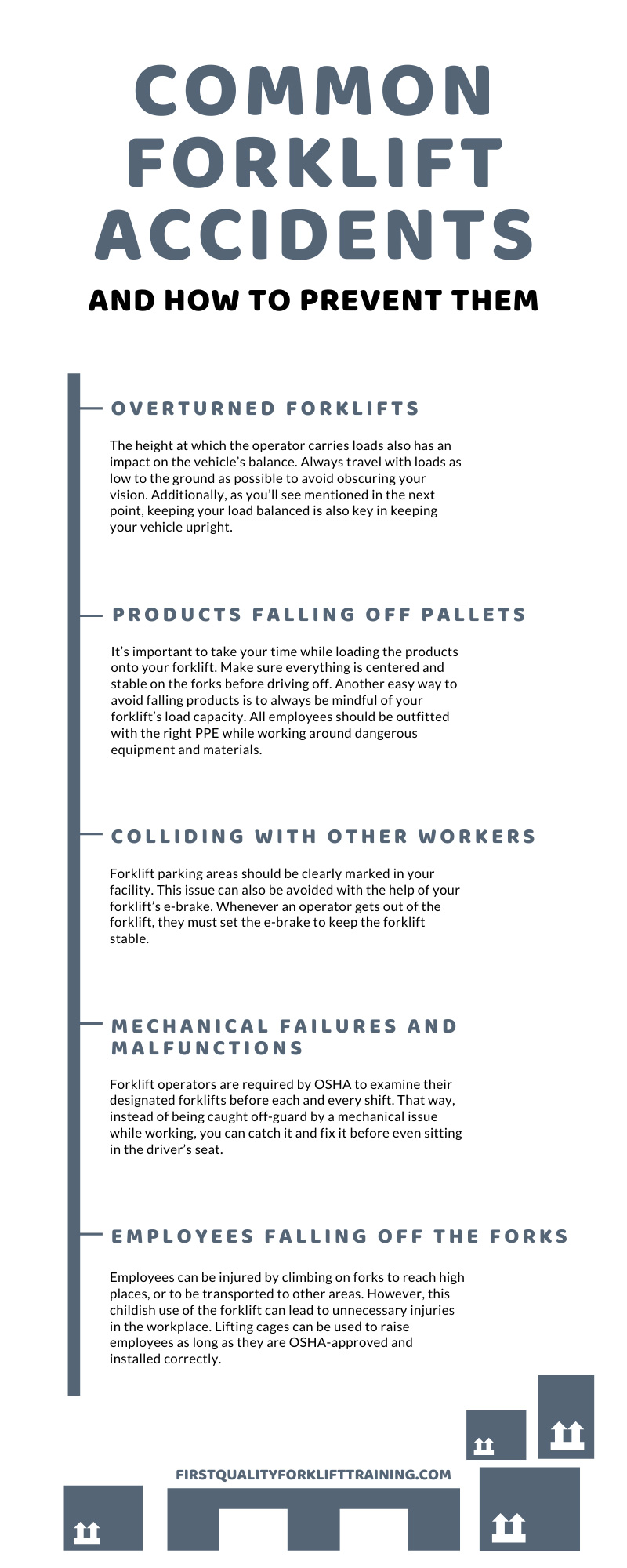 Common Forklift Accidents and How to Prevent Them infographic