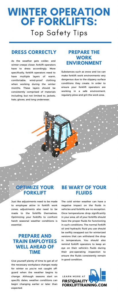 Winter Operation of Forklifts: Top Safety Tips 