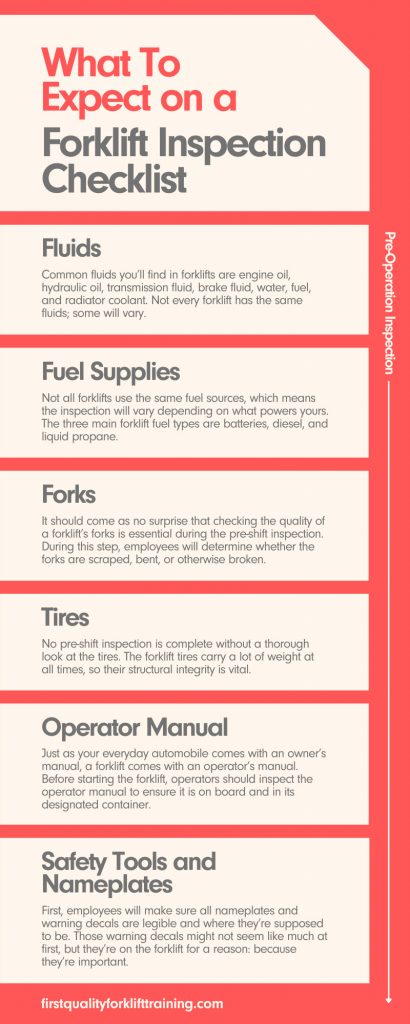 What To Expect on a Forklift Inspection Checklist