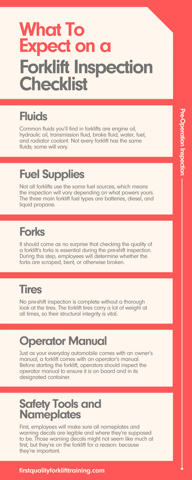 Printable Osha Daily Forklift Inspection Checklist Pdf